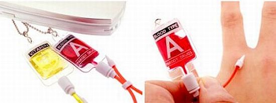 blood trip blood type indicator cellphone strap 22