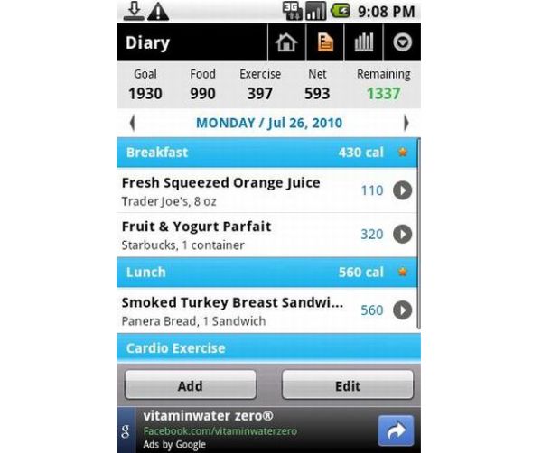 my pal calorie counter