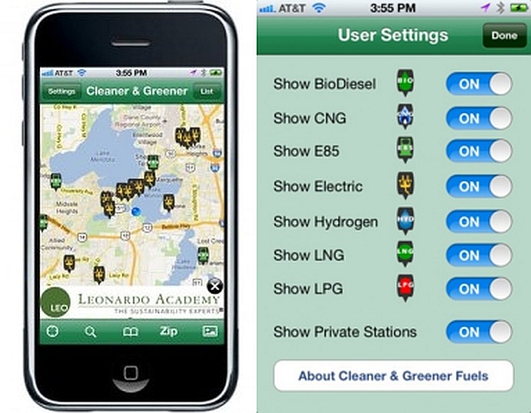 Cleaner and Greener Fuels app