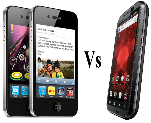 Droid Bionic Vs iPhone 4