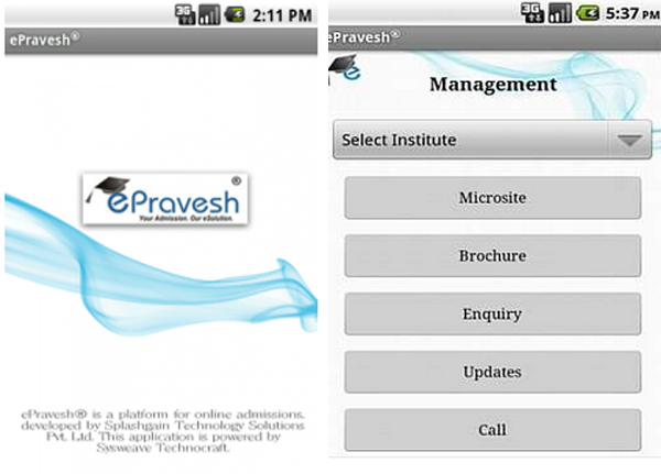 ePravesh app