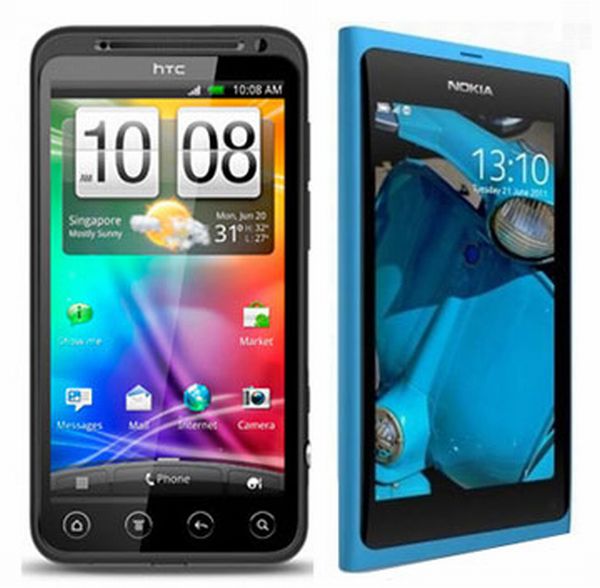 HTC Evo 3D vs. Nokia N9