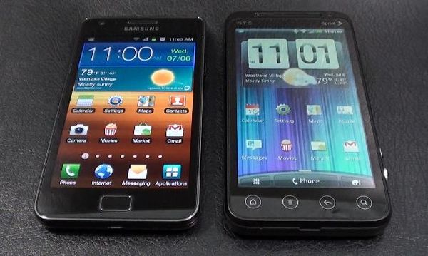 HTC Evo 3D vs. Samsung Galaxy S II
