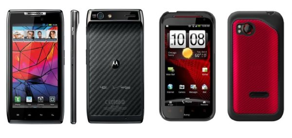 HTC Rezound vs. Motorola Droid Razr