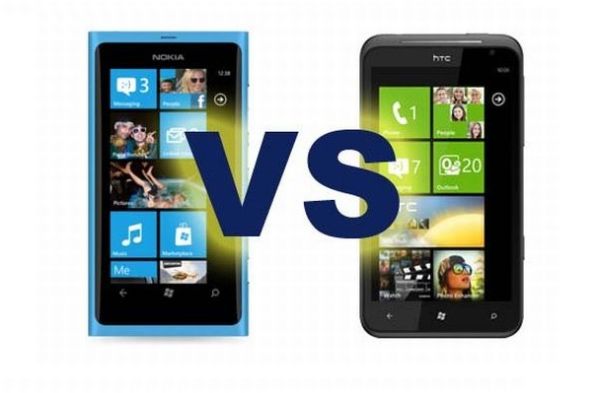 HTC Titan vs. Nokia Lumia 800