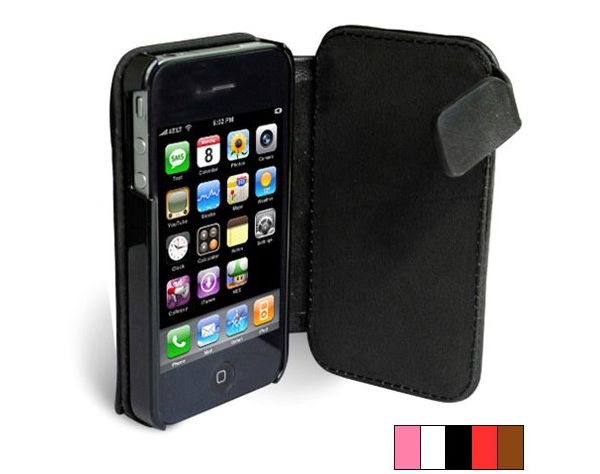 iPhone 4 Solar Charger Leather Case