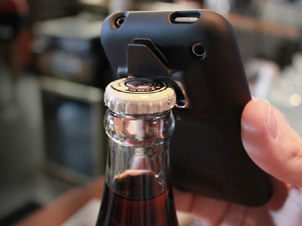 iPhone case with bottle opener