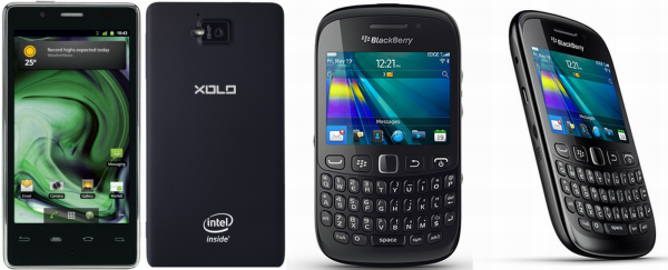 Lava Xolo 900 vs Blackberry Curve 9220