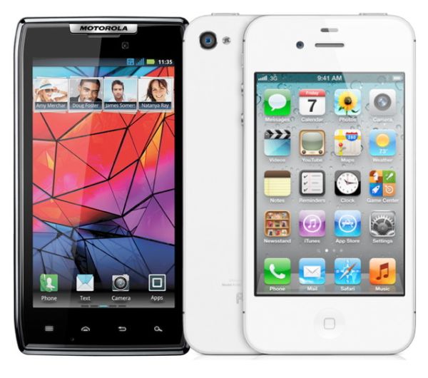 Motorola Droid Razr vs iPhone 4S