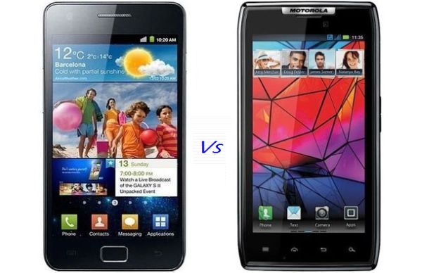Motorola Droid RAZR vs Samsung Galaxy S II