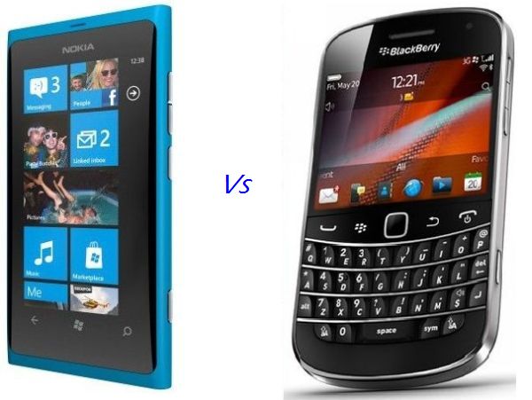 Nokia Lumia 800 vs. BlackBerry Bold 9900