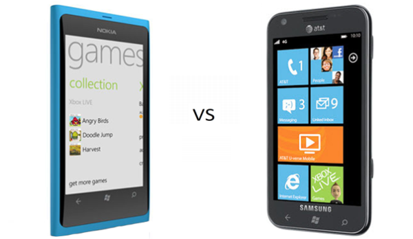 Nokia Lumia 800 vs Samsung Focus S