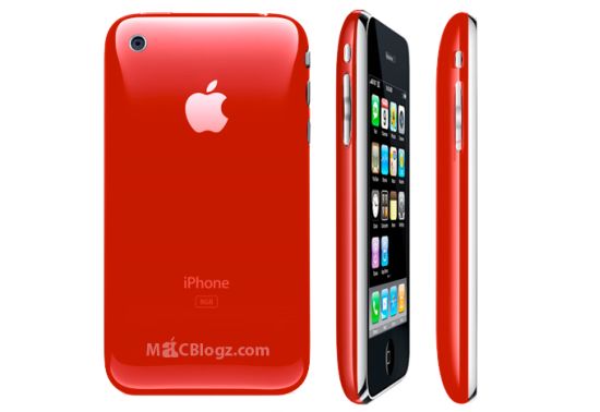 red iphone 3g AZky6 5965