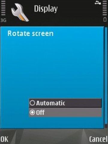 rotate screen on n95 59
