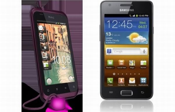 Samsung Galaxy R vs HTC Rhyme