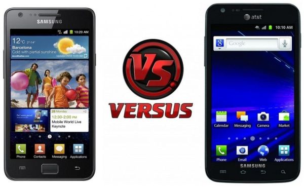 Samsung Galaxy S II vs. Galaxy S II Skyrocket