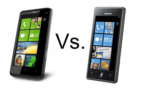 Samsung Omnia W vs HTC 7 Mozart