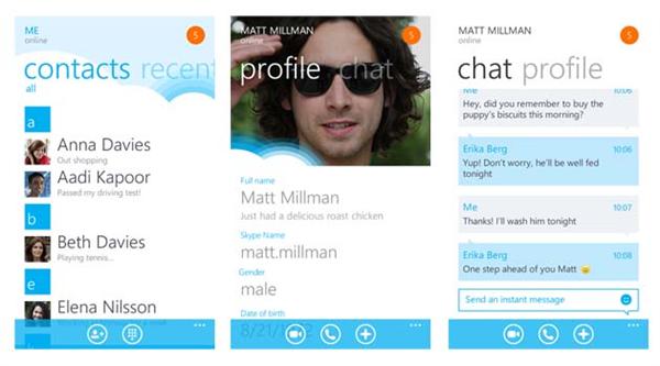 Skype For Windows Phone 7 Beta App