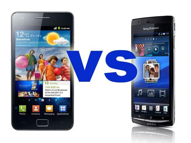 Sony Ericsson Xperia Arc S vs. Samsung Galaxy S II