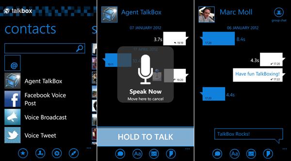Talkbox comes for Windows Phone