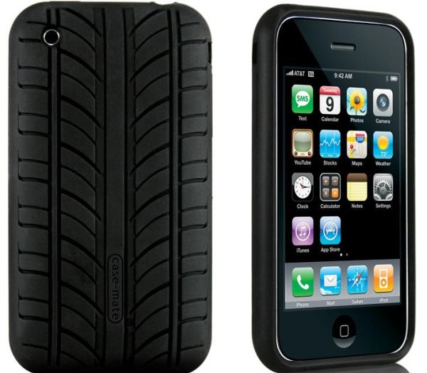 Tire-tread pattern iPhone case