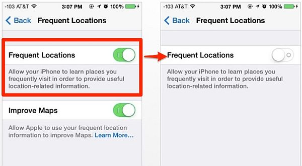 Disabling ‘Frequent Locations’ on your iPhone_1