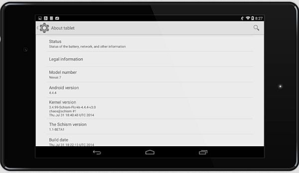 Schism ROM for nexus 7