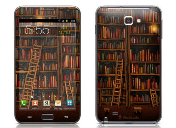 Library smartphone skin