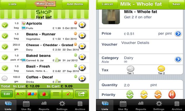 Green Egg Shopper app