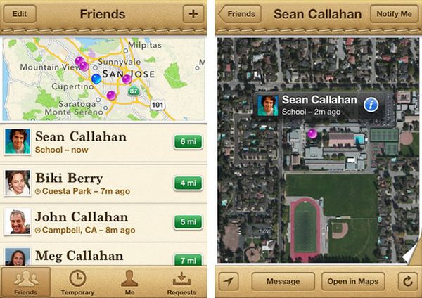 Find my friends app